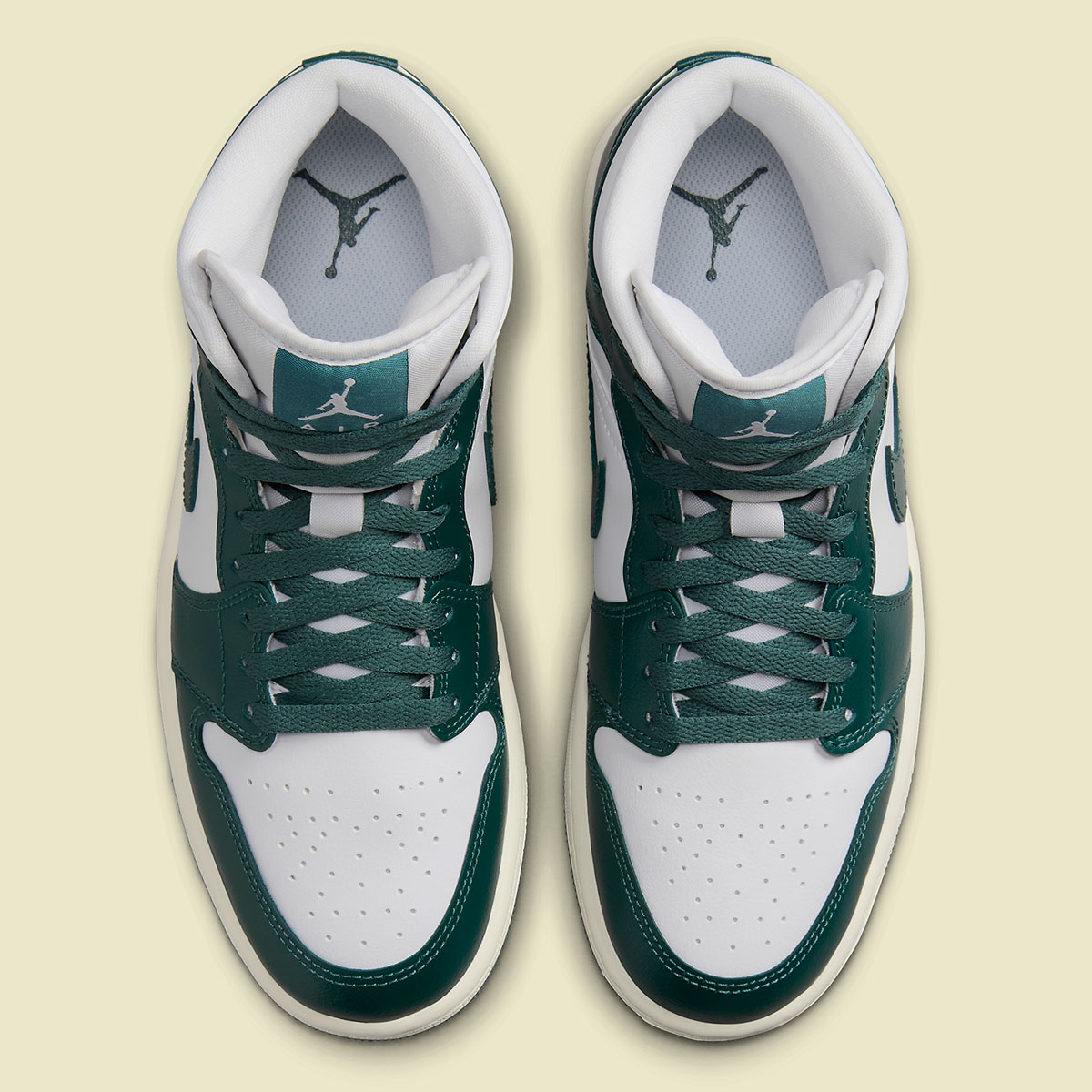 Air Jordan 1 Mid Womens Green Sail Bq6472 133 8