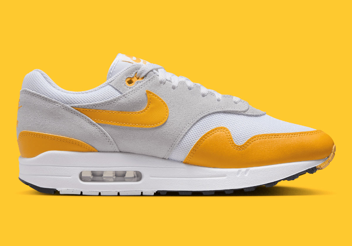 Nike Air Max 1 White University Gold Pure Platinum Fz5808 100 7