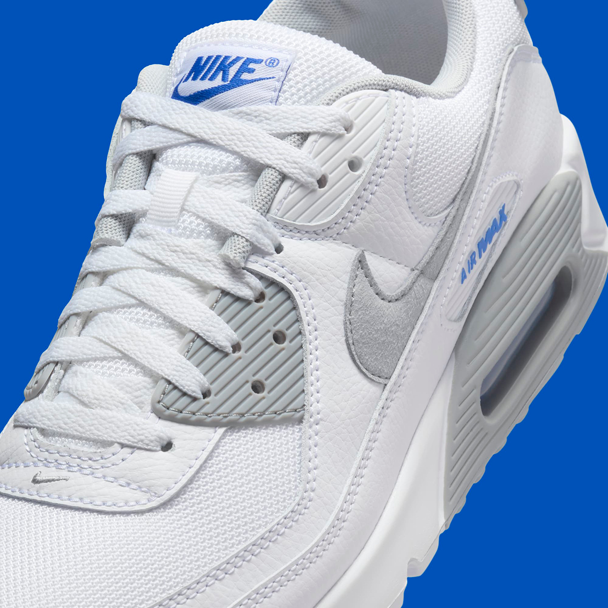 Nike Air Max 90 White Light Smoke Grey Racer Blue Hm0705 100 1