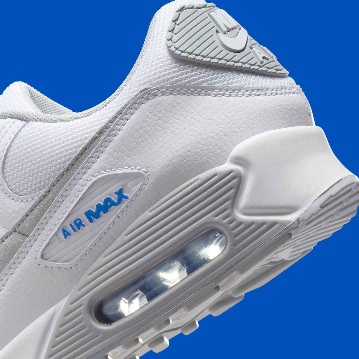 Nike Air Max 90 White Light Smoke Grey Racer Blue Hm0705 100 7