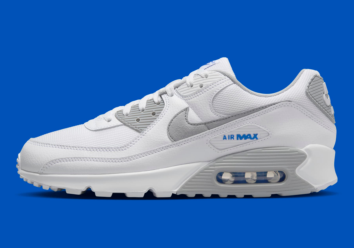 Nike Air Max 90 White Light Smoke Grey Racer Blue Hm0705 100 8