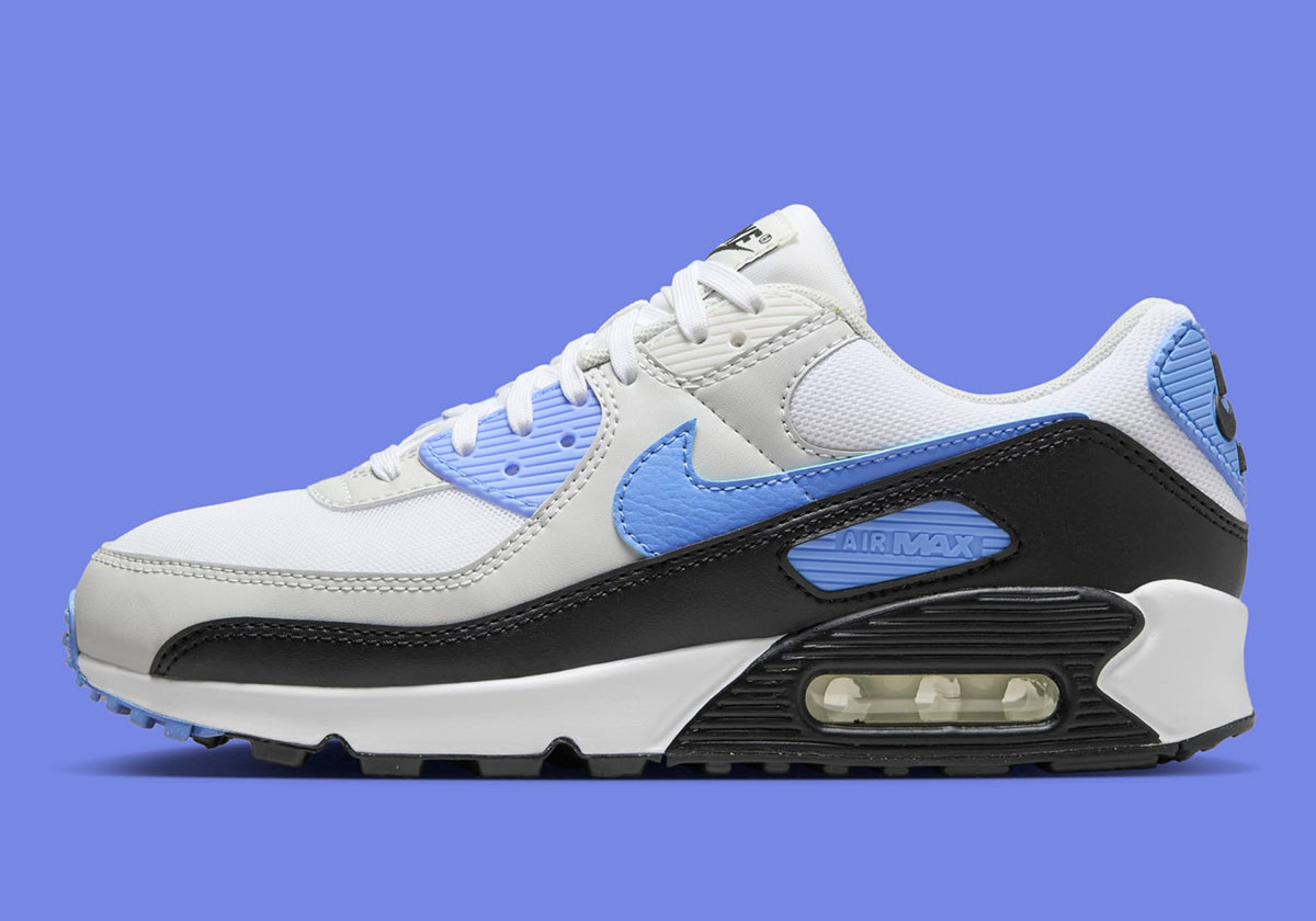 Nike Air Max 90 White Black Light Blue Dh8010 106 6