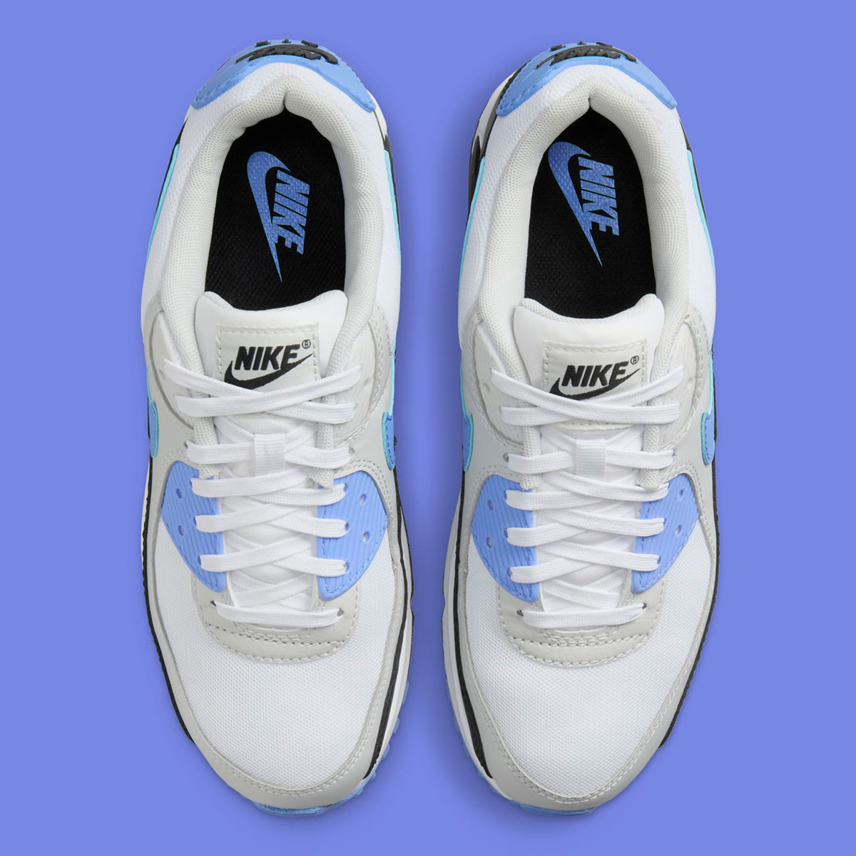 Nike Air Max 90 White Black Light Blue Dh8010 106 7